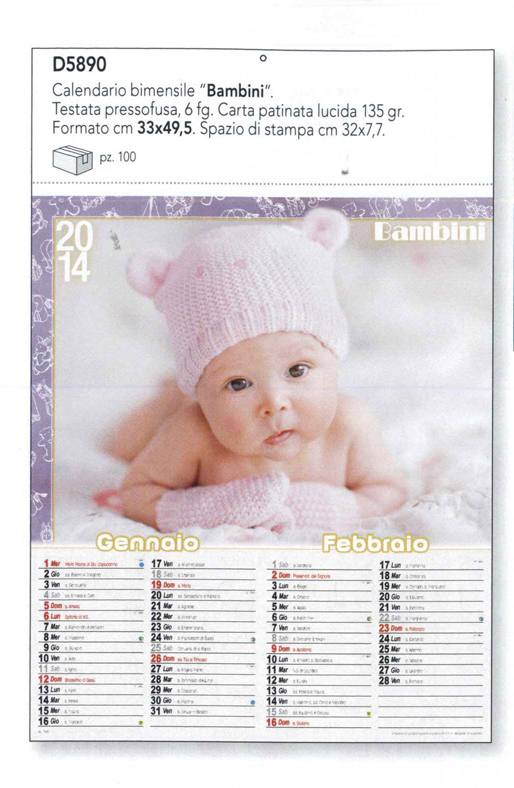 stampa Calendario bimensile Bambini